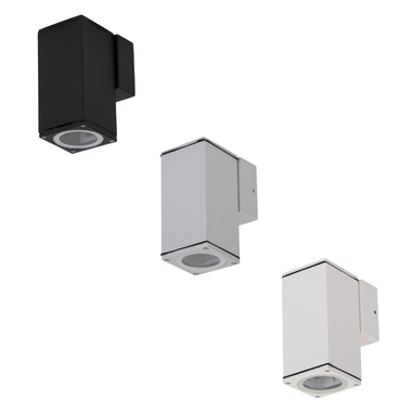 Domus ALPHA-1-WB - 6W 240V AC Exterior Wall-Mounted Light IP65 - BASE ONLY - LAMP NOT INCLUDED
