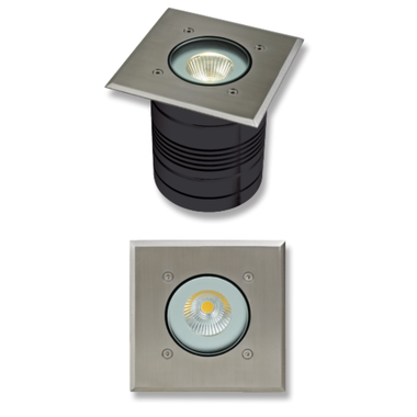 Domus MODULA-SQR 9W 24V DC Inground Light IP65 - DRIVER REQUIRED