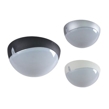 Domus POLYDOME-250 - 250mm Round Polycarbonate Exterior Ceiling Light