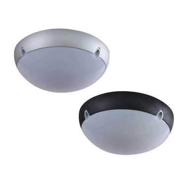 Domus POLYDOME-340 - 340mm Round Polycarbonate Exterior Ceiling Light