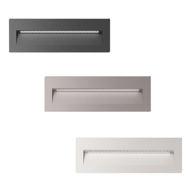 Domus ZAC-8 - 8W LED Exterior Rectangle Recessed Step Light IP65