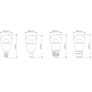 Domus KEY-ROUND - 6W Clear Dimmable LED Globe Base-Domus Lighting-Ozlighting.com.au