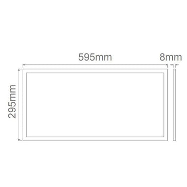 Domus PANEL-306-TRIO - 25W LED Tri-Colour 300x600mm Edgelit Panel Troffer Light-Domus Lighting-Ozlighting.com.au