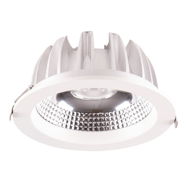 Lummax DL635 - 35W LED Round COB Deep Face Commercial Downlight IP20 White-Lummax-Ozlighting.com.au