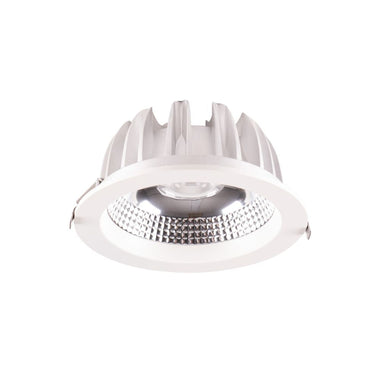 Lummax DL635 - 35W LED Round COB Deep Face Commercial Downlight IP20 White-Lummax-Ozlighting.com.au