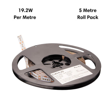 Domus PLEX-19.2-5M - 19.2W LED 5000K 60LED P/M Striplight IP20 24V 5M Roll Pack - DRIVER REQUIRED