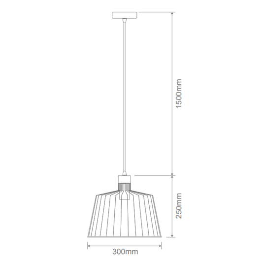 Domus ASHLEY-PDT - Large 1 Light Pendant