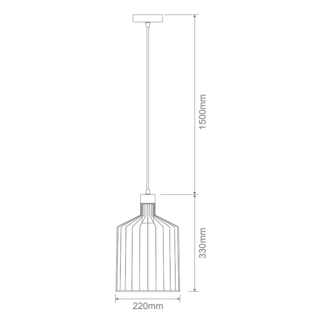 Domus ASHLEY-PDT - Medium 1 Light Pendant