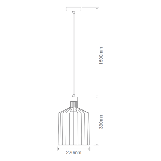 Domus ASHLEY-PDT - Medium 1 Light Pendant