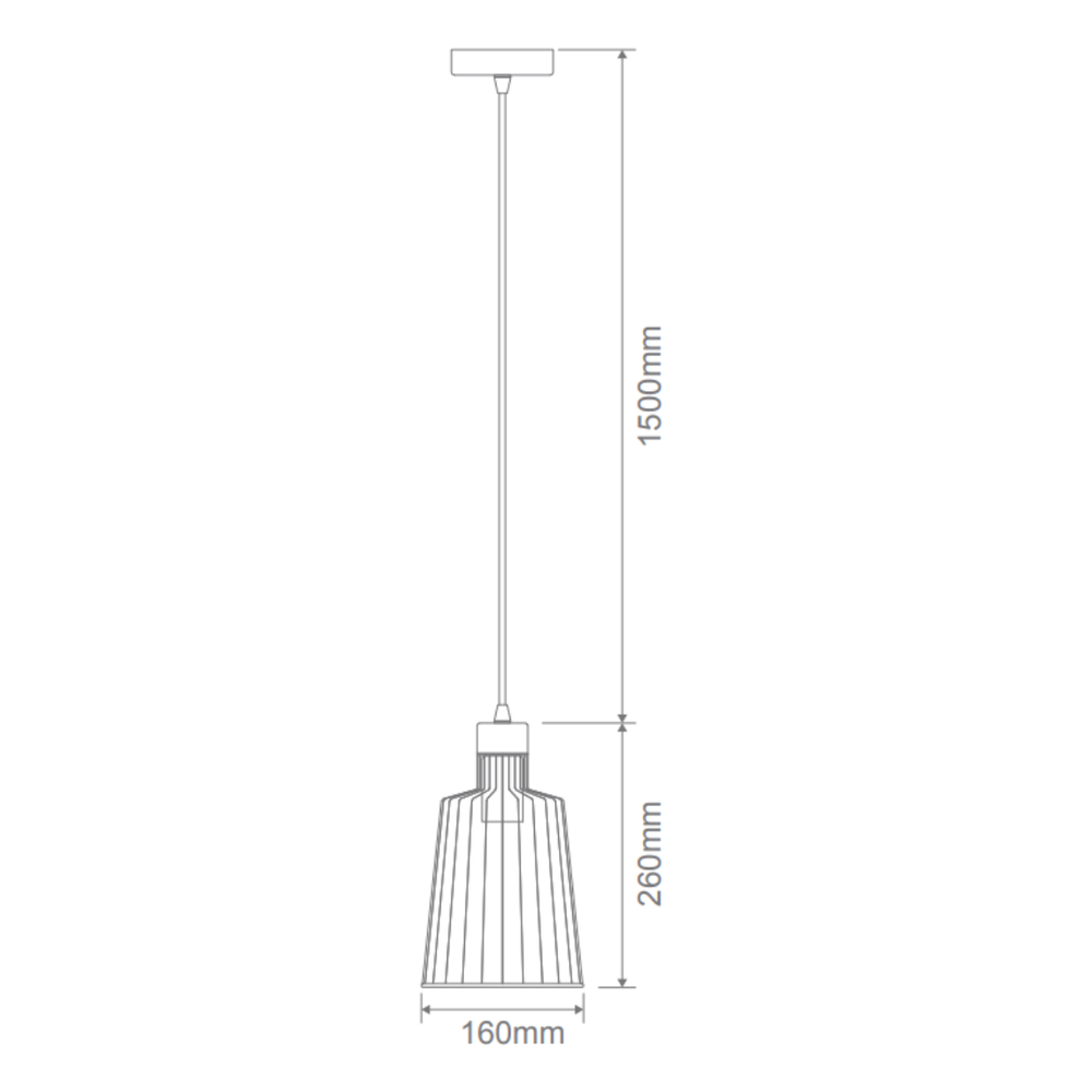 Domus ASHLEY-PDT - Small 1 Light Pendant