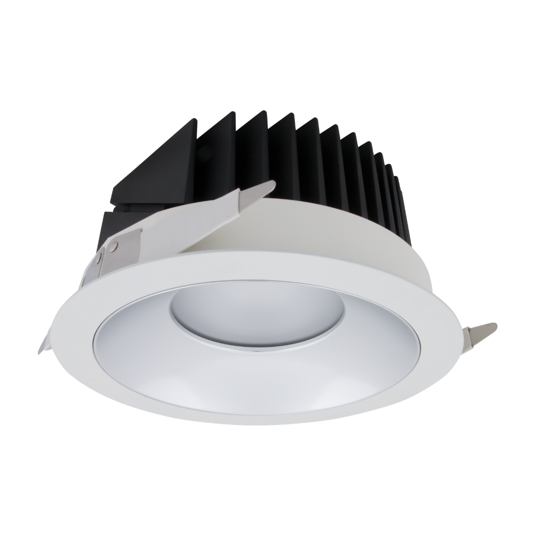 CoLab ARIO-F205L - 38W LED Single Colour Fixed Commercial Deepset Low Heat Sink Downlight IP44 - 3000K