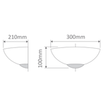 Domus BF-7949 - Ceramic Two Way Interior Wall Light - Raw