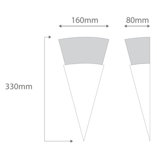 Domus BF-8407 - Ceramic Two Way Interior Wall Light - Raw