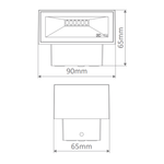 Domus BLOCK-6 - 6W LED Modern Exterior Up/Down Wall Light IP65