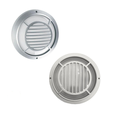 Boluce BL-1009 LEM - Exterior Large Round Bunker Light with Grille Fascia IP55 White