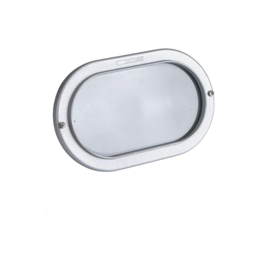 Boluce BL-1097 GAMMA OVAL - Exterior Oval Recessed Brick light with Open Fascia IP54 Silver