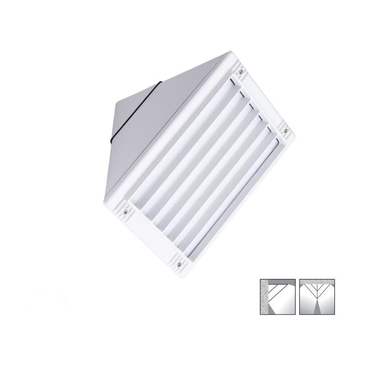 Boluce BL-2080 SELECTA BIG - Exterior Large Bunker Light with Grille Fascia IP54 White