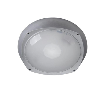 Boluce BL-8010 LEM MAXI - Exterior Large Round Bunker Light with Plain Fascia IP54 Silver