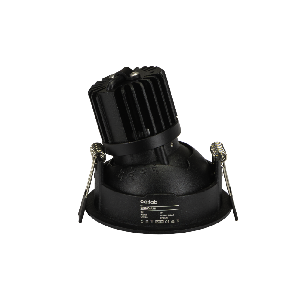 CoLab BONO-A75 - 6W LED Single Colour Dimmable Mini Adjustable Deepset Downlight IP44 3000K