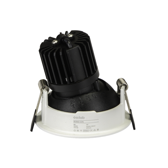 CoLab BONO-A75 - 6W LED Single Colour Dimmable Mini Adjustable Deepset Downlight IP44 3000K