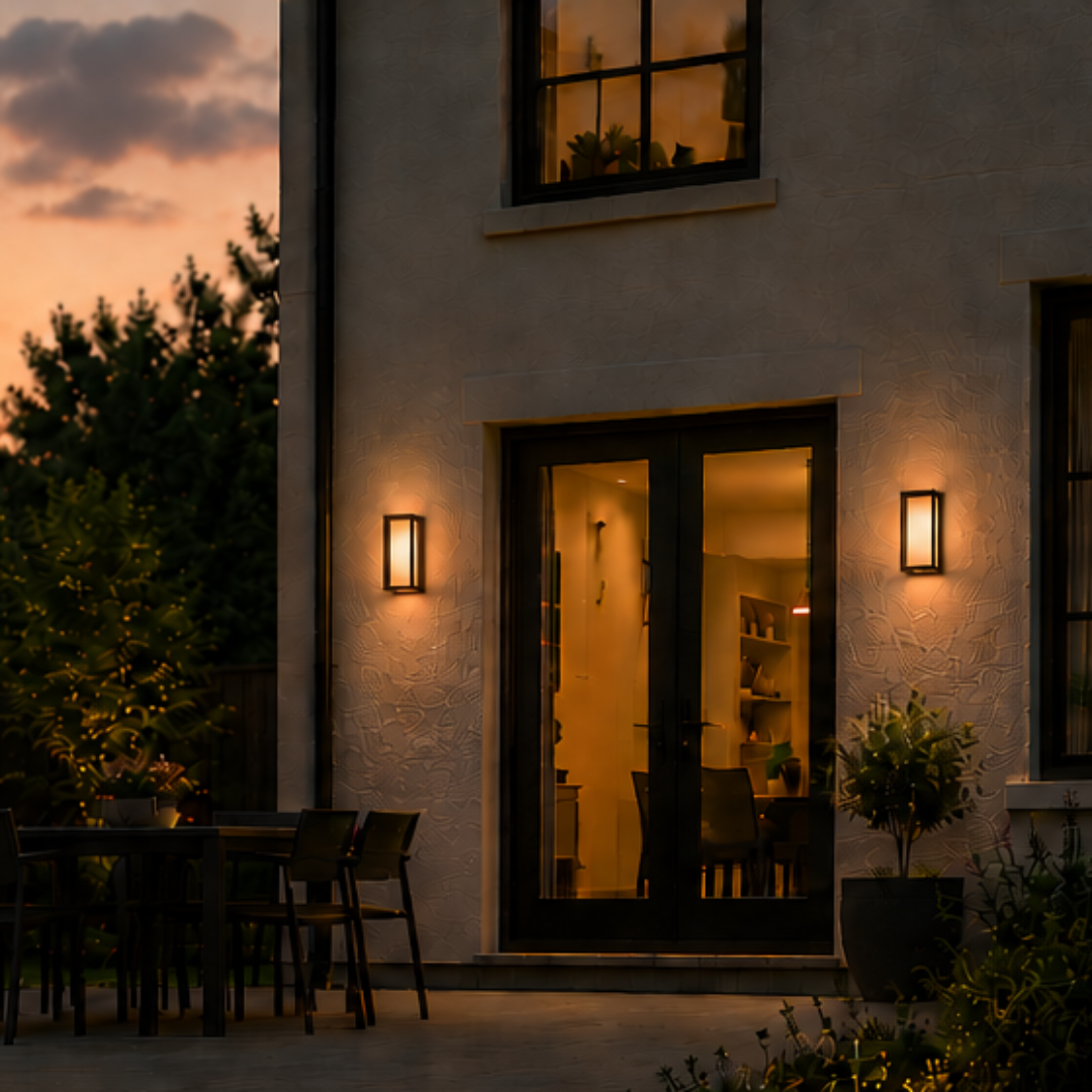 Domus YORK-7 - 7W LED Modern Exterior Flush Wall Light IP65 - 3000K/5000K