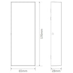 Domus EDGE-8 - 8W LED Modern Exterior Up/Down Wall Light IP65-Domus Lighting-Ozlighting.com.au