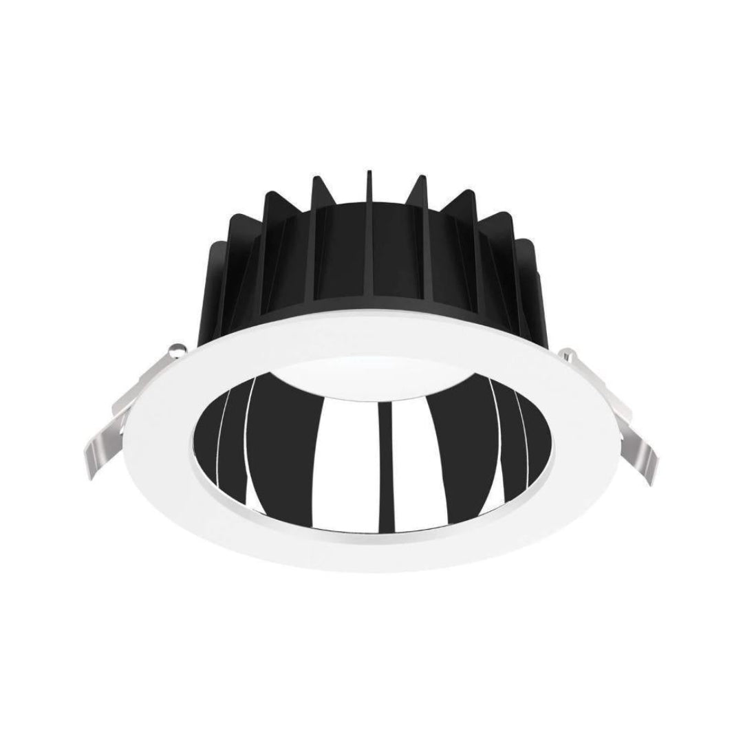 Domus EXPO - 10W/25W/35W LED Tri-Colour Dimmable Low Glare Polished Reflector Deepset Downlight IP44