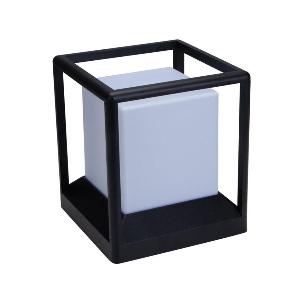 Domus PILLA-CUBE - Modern Cube Exterior Pillar Mount Light IP65