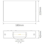 Domus SIERRA-12-RND - 12W LED Modern Exterior Adjustable Lens Cover Up/Down Wall Light IP65-Domus Lighting-Ozlighting.com.au