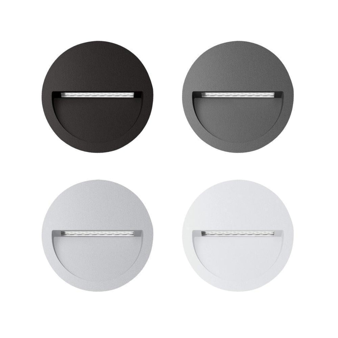 Domus ZAC-4-RND - 4W LED Exterior Round Recessed Step Light IP65-Domus Lighting