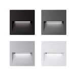 Domus ZAC-4-SQR - 4W 12V DC LED Exterior Square Recessed Step Light IP65 - DRIVER REQUIRED-Domus Lighting-Ozlighting.com.au