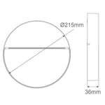 Domus ZEKE-9-RND - 9W 12V DC LED Exterior Round Surface Mount Step Light IP65 - DRIVER REQUIRED-Domus Lighting-Ozlighting.com.au