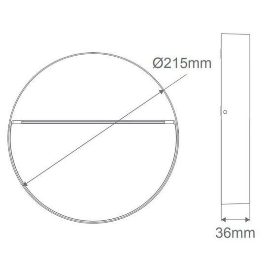 Domus ZEKE-9-RND - 9W 12V DC LED Exterior Round Surface Mount Step Light IP65 - DRIVER REQUIRED-Domus Lighting-Ozlighting.com.au