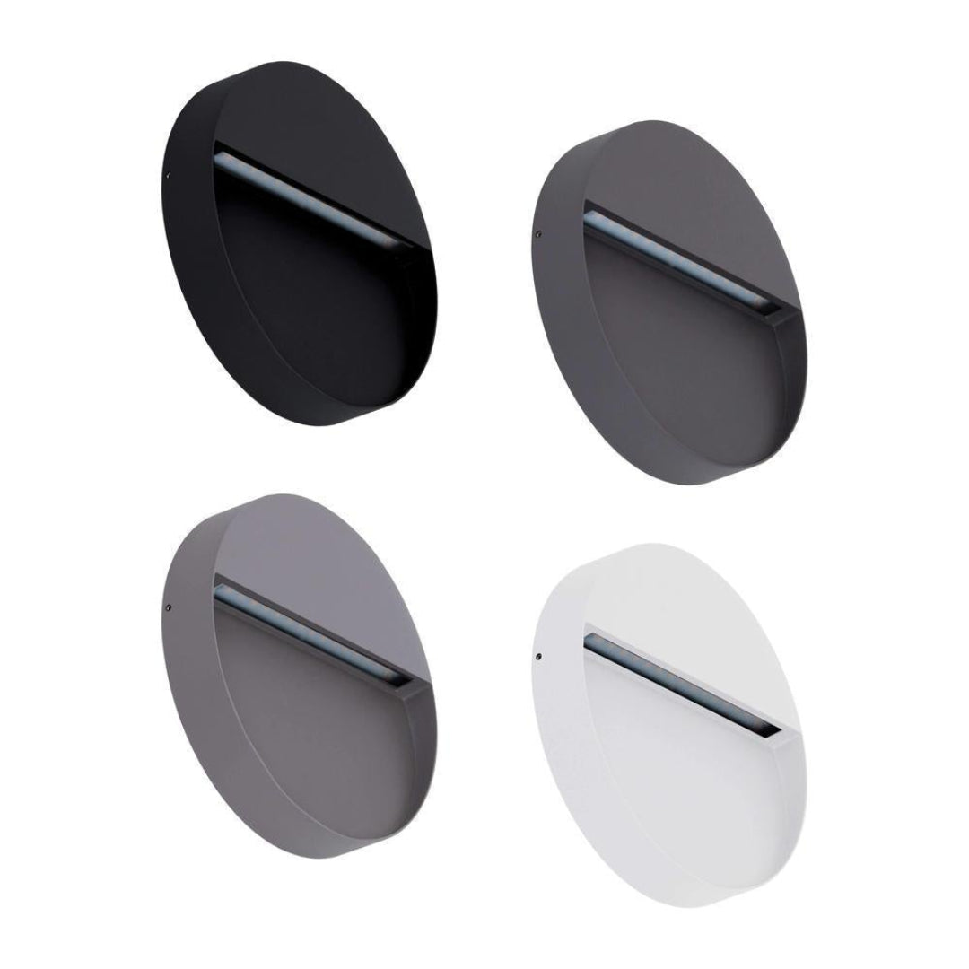 Domus ZEKE-9-RND - 9W 12V DC LED Exterior Round Surface Mount Step Light IP65 - DRIVER REQUIRED-Domus Lighting