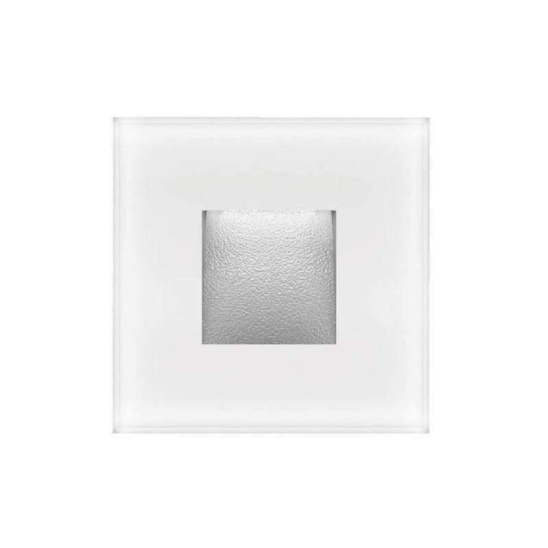 Domus ZONE-2 - 2W Recessed LED Steplight IP65 Frosted Glass-Domus Lighting