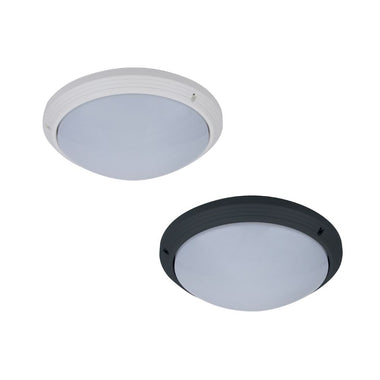 Domus POLYSLIM - Round Polycarbonate Exterior Ceiling Light