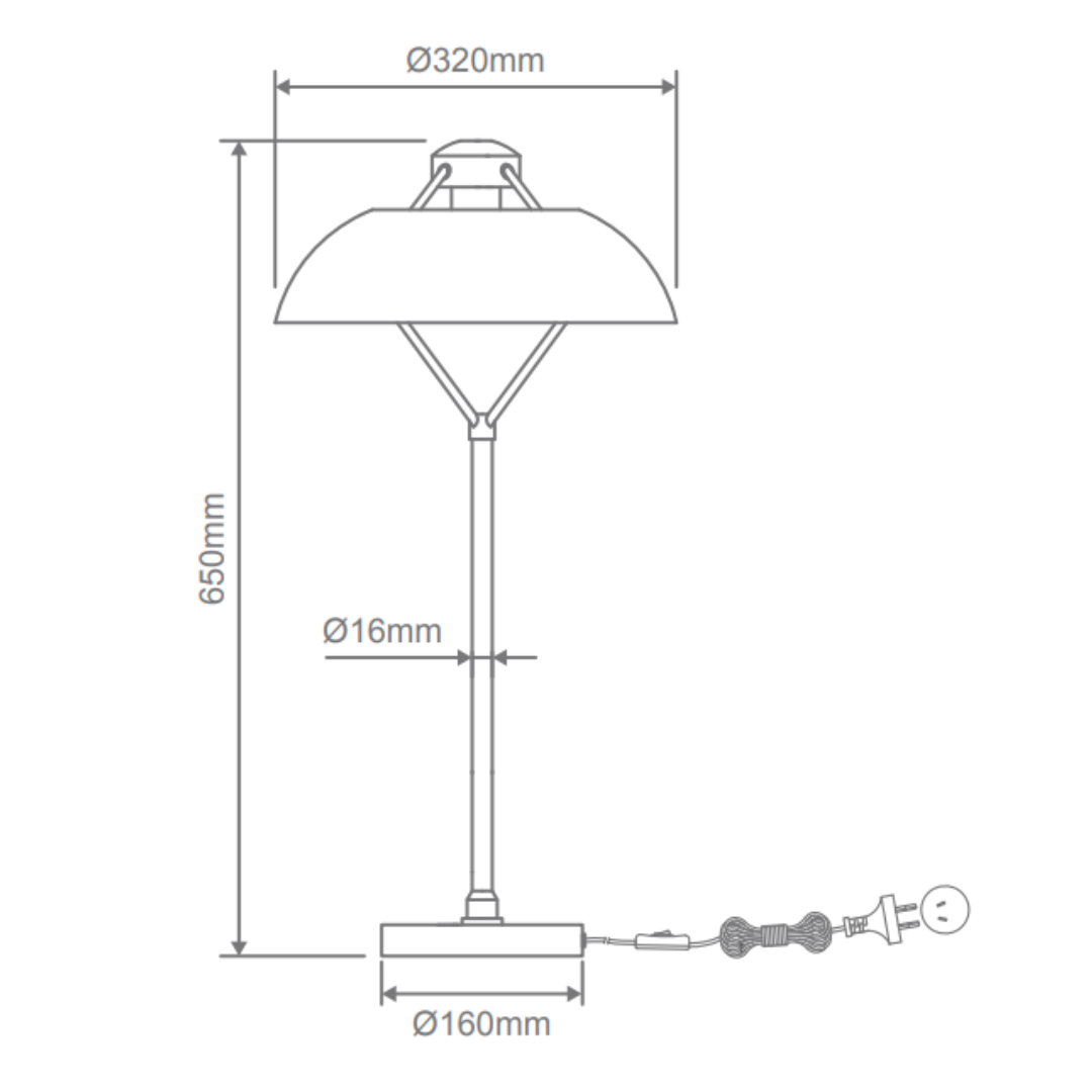 Domus FORGE-TL - Metal Table Lamp