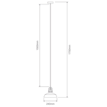 Domus HOIST - 1 Light Glass Pendant - Satin Chrome / Smoke