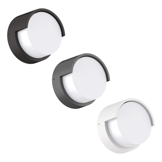 Domus LIVI-8 - Modern LED Tri-Colour Downward Coastal Exterior LED Wall Light IP65 - TRIO