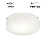 Lummax LM-108-40 - 24W LED 5-CCT Dimmable Round 37cm Satin Opal Glass Ceiling Light IP20