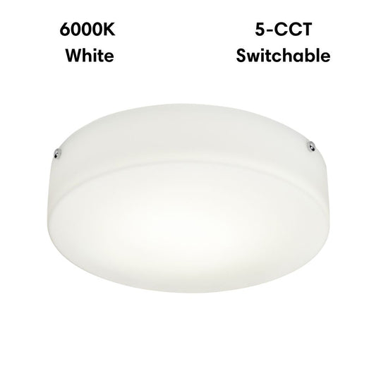 Lummax LM-108-40 - 24W LED 5-CCT Dimmable Round 37cm Satin Opal Glass Ceiling Light IP20