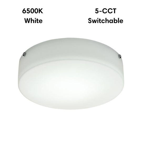 Lummax LM-108-40 - 24W LED 5-CCT Dimmable Round 37cm Satin Opal Glass Ceiling Light IP20