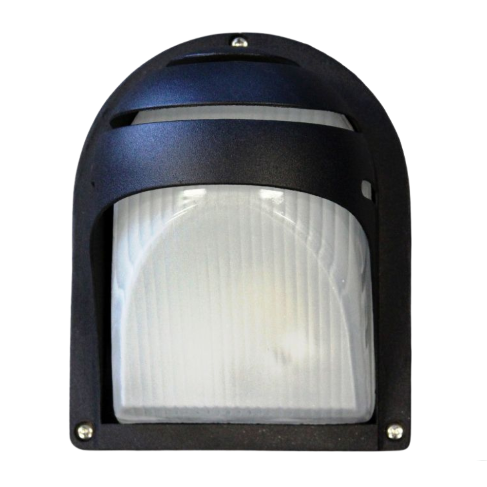 Lummax LM-1605 - Exterior Mini Curved Bunker Wall Light With Eyelid Fascia IP54
