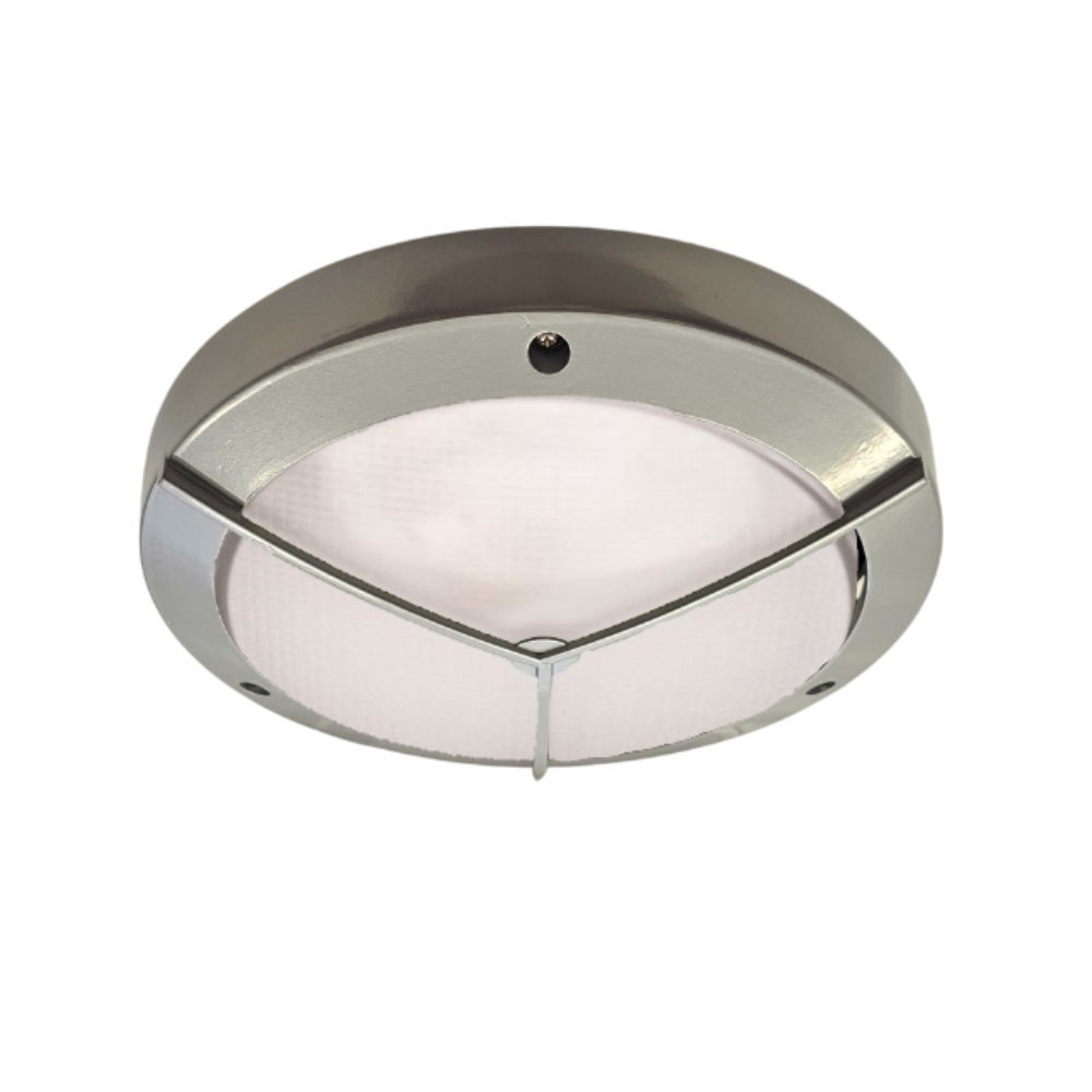 Lummax LM-2002 - Round 270mm Exterior Bunker Ceiling/Wall Light With Star Guard Fascia IP54