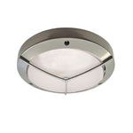 Lummax LM-2002 - Round 270mm Exterior Bunker Ceiling/Wall Light With Star Guard Fascia IP54