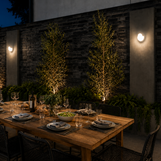 Domus LIVI-5 - Modern LED Tri-Colour Downward Coastal Exterior LED Wall Light IP65 - TRIO