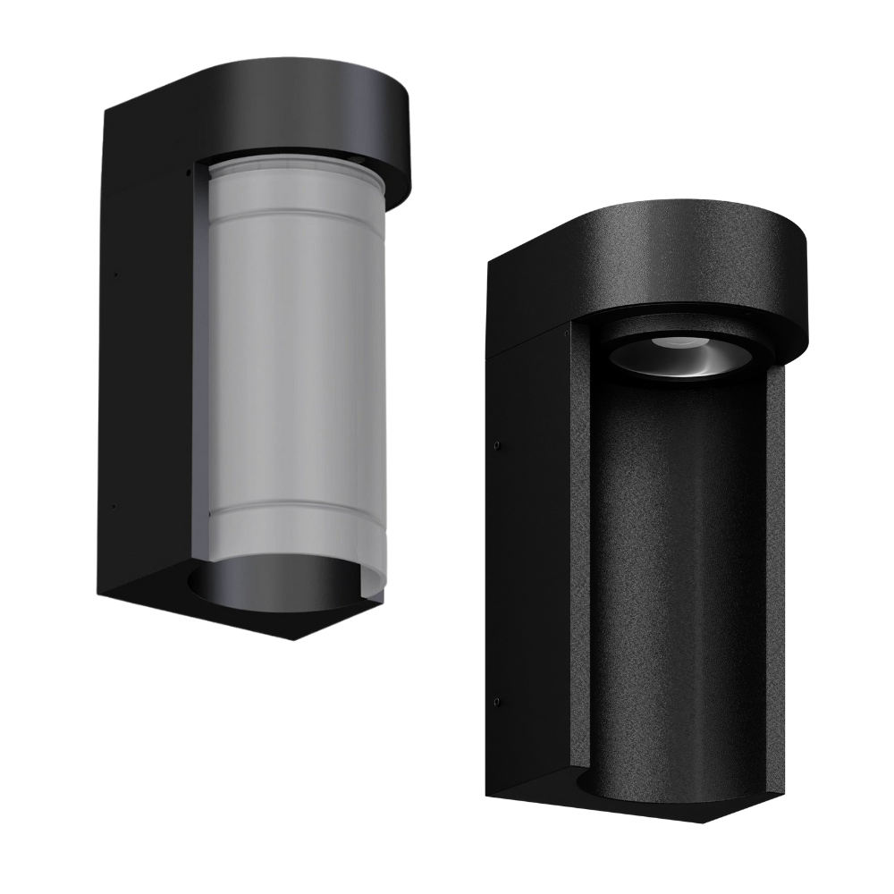 Domus MILEY-10 - 10W LED Tri-Colour Modern Exterior Downward Wall Light IP65