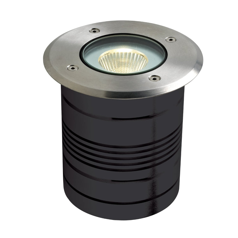 Domus MODULA-RND - 9W LED 24V DC Round Inground Light Aluminium IP65 5000K - DRIVER REQUIRED