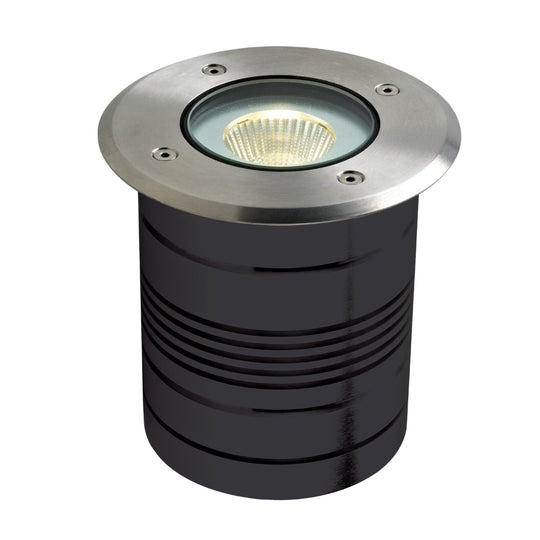 Domus MODULA-RND - 9W LED 24V DC Round Inground Light Aluminium IP65 5000K - DRIVER REQUIRED