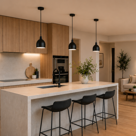 Domus MOON-PDT-TUBE - 6/9W LED Power Tri-Colour Switchable Dimmable Pendant